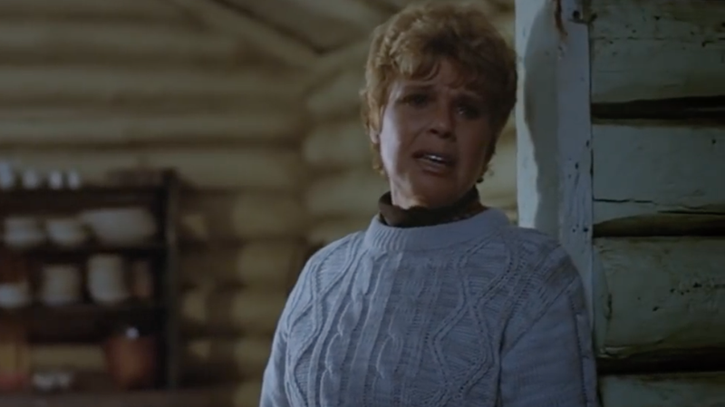 Pamela Voorhees (Betsy Palmer) and her sweater of death.